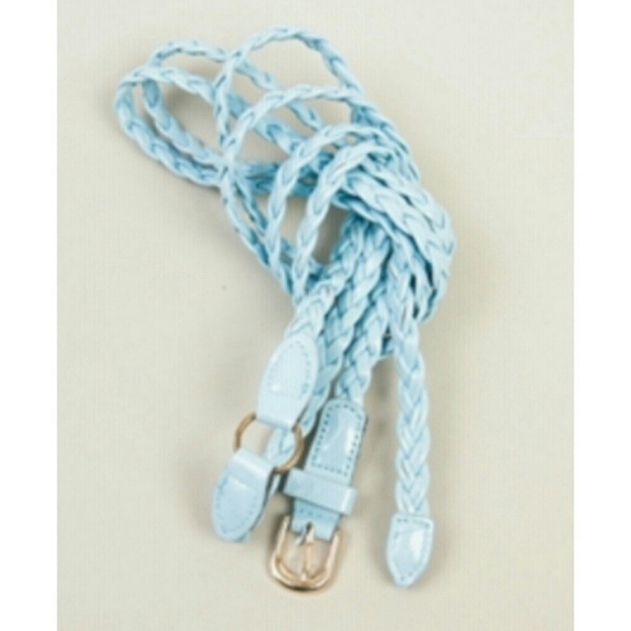 Light Blue Double Strap Twist Belt - Picture 1 of 3